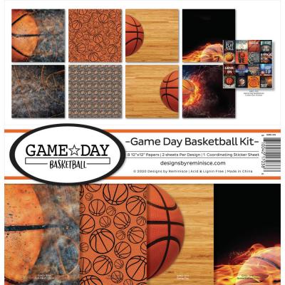 Reminisce Designpapier - Game Day Basketball